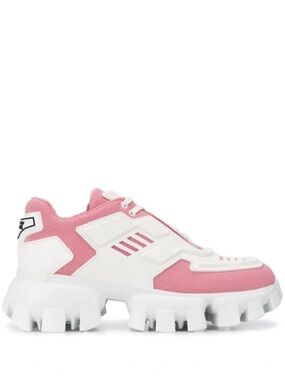 Prada Women’s Pink White Athletic Sneakers Size 40 Shoes Couldbust Thunder